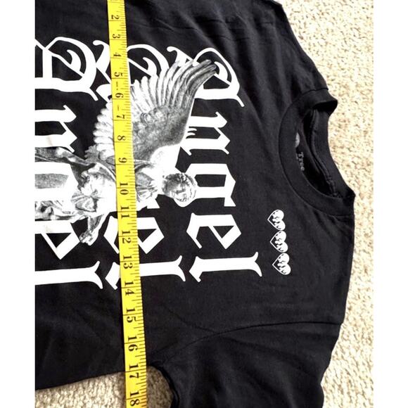Tree Hugger Nation Angel Statue Print Black Tee T Shirt Men’s Size Small - Picture 4 of 5